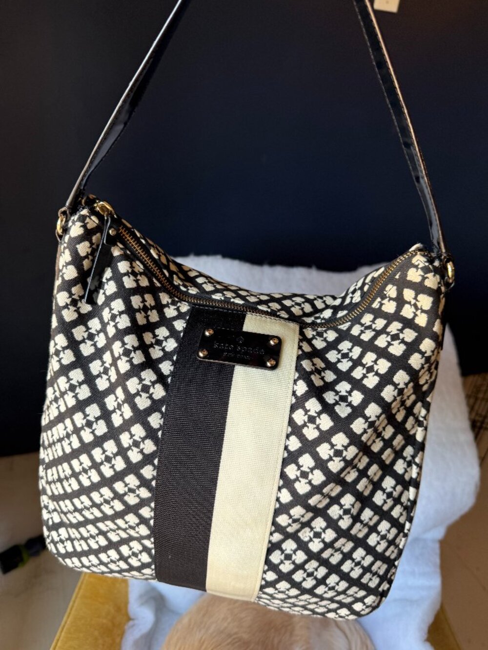 KATE SPADE Classic Pattern NOEL Shoulder Purse - Picture 4 of 12